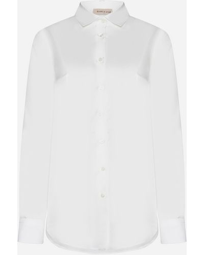 Blanca Vita Catalpa Silk Shirt - White