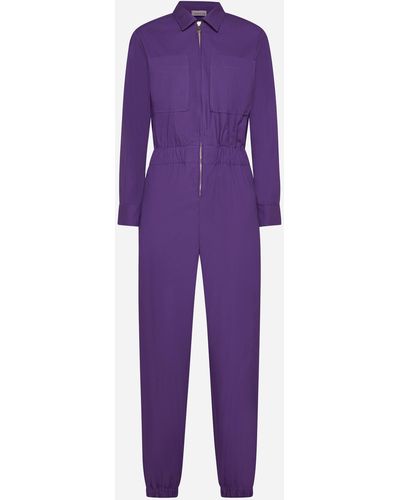Blanca Vita Trhyco Cotton-blend Jumpsuit - Purple
