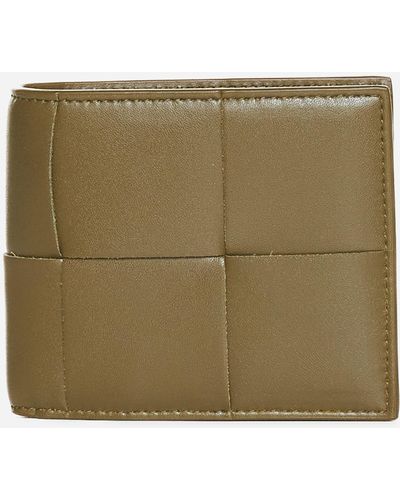 Bottega Veneta Cassette Leather Billfold Wallet - Natural