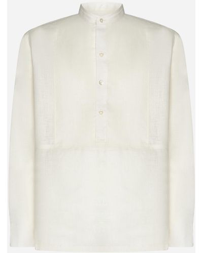 PT Torino Mariner Linen Shirt - White