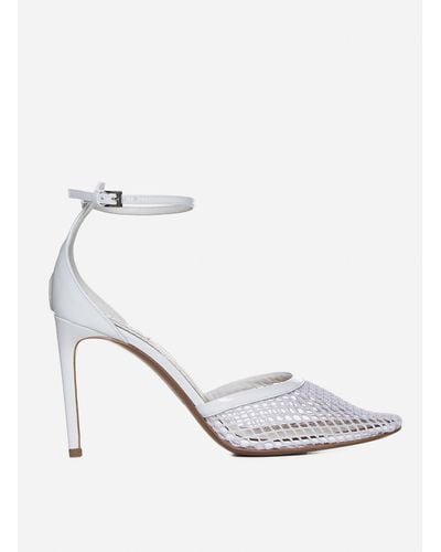 Alaïa Mesh And Patent Leather Court Shoes - White