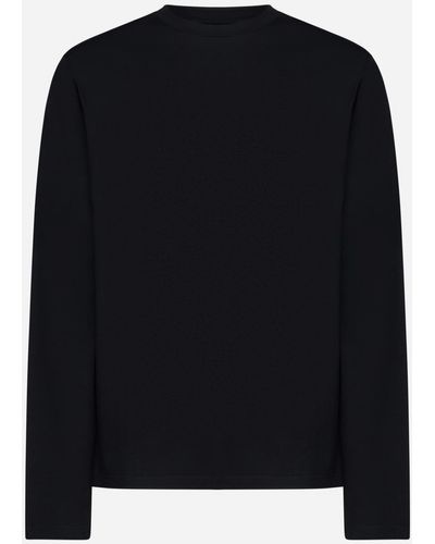 Jil Sander Cotton Long-sleeved T-shirt - Black