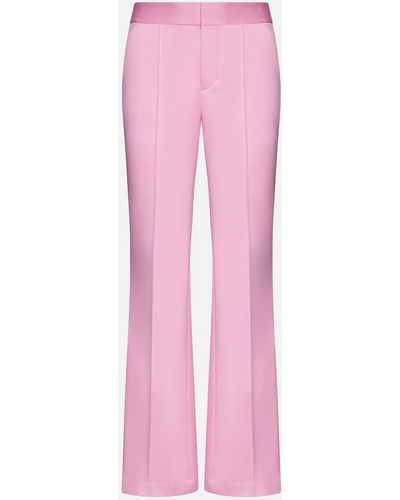 Alice + Olivia Danette Viscose-blend Trousers - Pink
