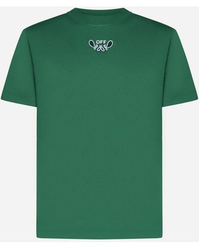 Off-White c/o Virgil Abloh Bandana Cotton T-shirt - Green