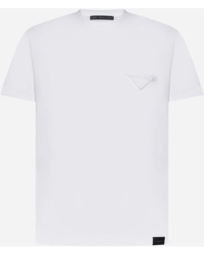 Low Brand Chest-pocket Cotton T-shirt - White