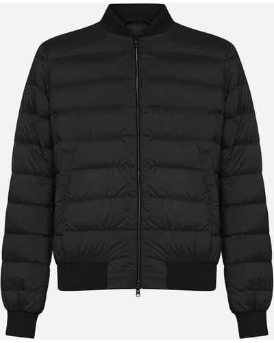 Herno Laviatore Quilted Nylon Down Jacket - Black
