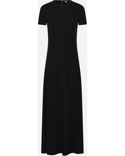 Totême Viscose-blend Long Dress - Black
