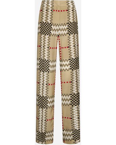 Burberry Straight-leg pants for Women | Online Sale up to 89% off | Lyst