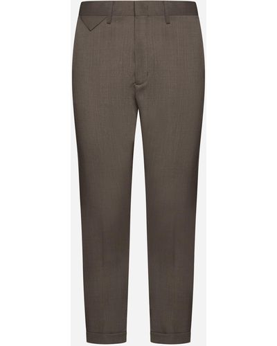 Low Brand Cooper Technical Wool Trousers - Grey