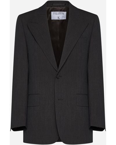 Filippa K Tailored Wool Blazer - Black