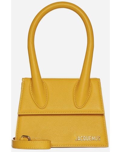 Jacquemus Le Chiquito Moyen Leather Bag - Yellow
