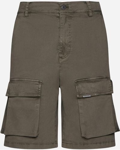 Represent Cotton Cargo Shorts - Green