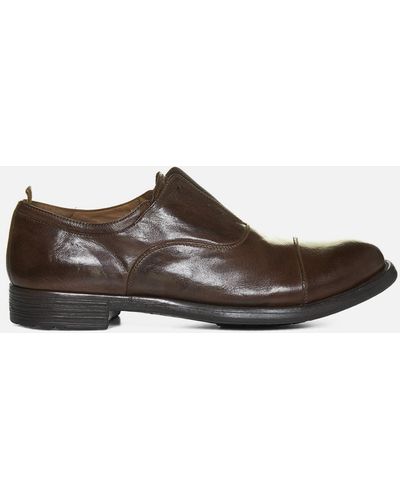 Officine Creative Hive 004 Leather Oxford Shoes - Brown