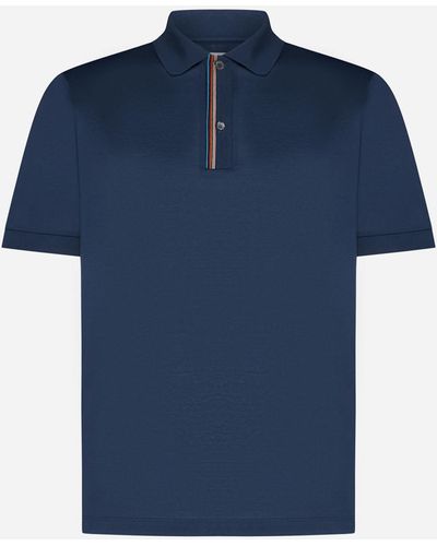 Paul Smith Cotton Polo Shirt - Blue