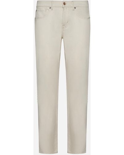 7 For All Mankind The Straight Neutral Jeans - Natural