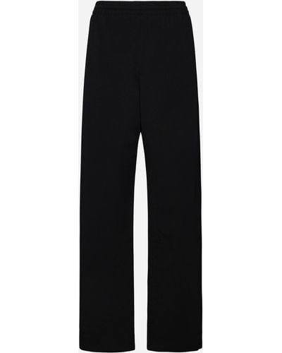 Wardrobe NYC Viscose-blend Track Trousers - Black
