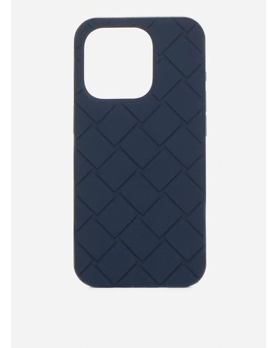 Bottega Veneta Iphone 15 Pro Cover Case - Blue