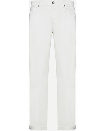 Brunello Cucinelli Slim Fit Jeans - White