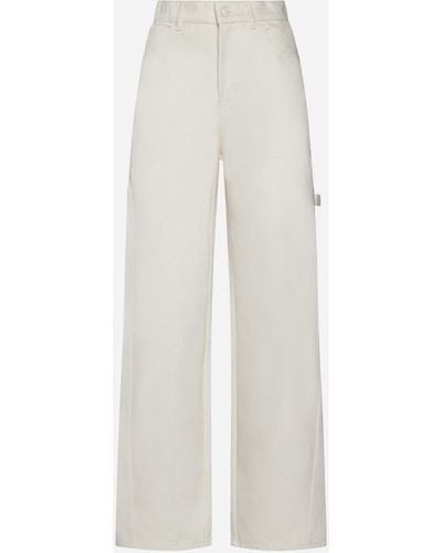 Max Mara Segnale High-rise Wide-leg Jeans - White