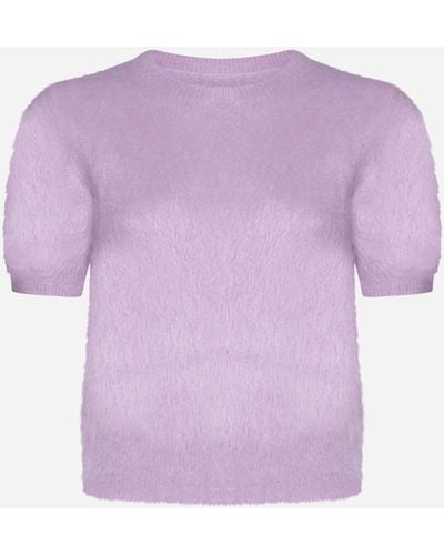 Maison Margiela Angora Sweater - Purple