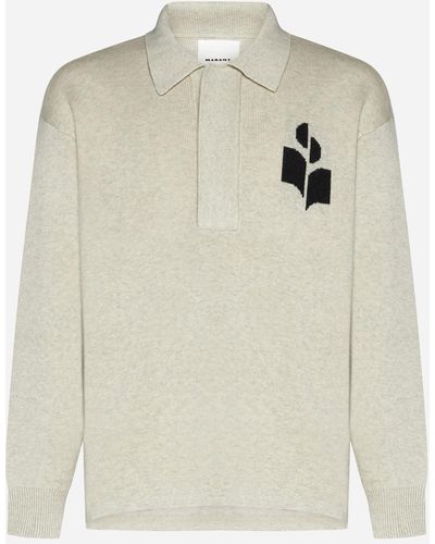 Isabel Marant William Cotton And Wool Jumper - White