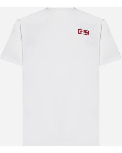 KENZO Logo Cotton T-shirt - White