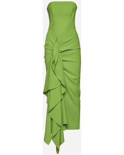Solace London Thalia Midi Dress - Green