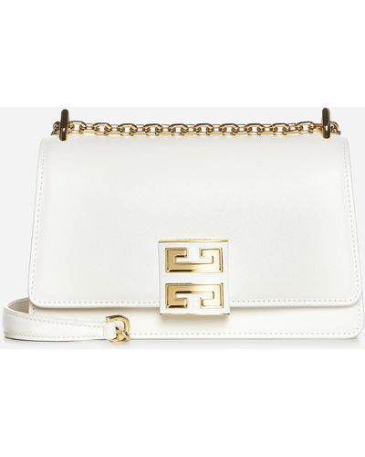 Givenchy 4g Leather Sliding Chain Small Bag - Natural