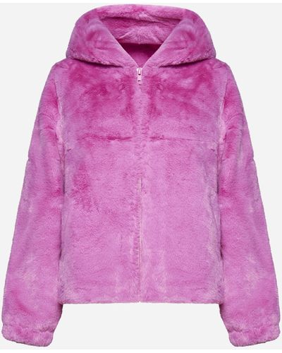 Apparis Luz Faux Fur Jacket - Pink