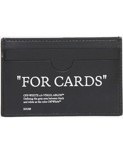 Off-White c/o Virgil Abloh Portacarte For Cards in pelle - Nero