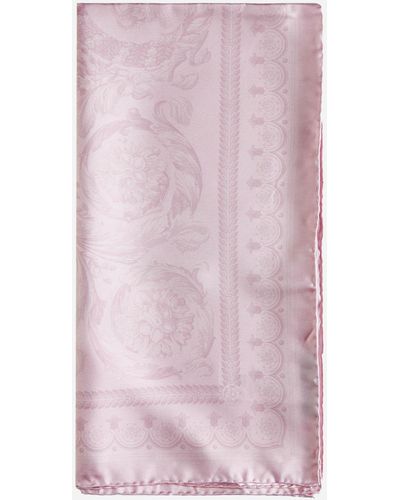 Versace Barocco Silk Scarf - Pink