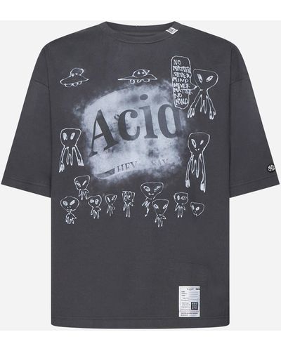 Maison Mihara Yasuhiro Distressed Acid Cotton T-shirt - Black
