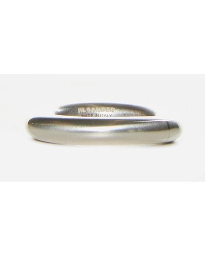 Jil Sander Silver Plated Ring - Metallic