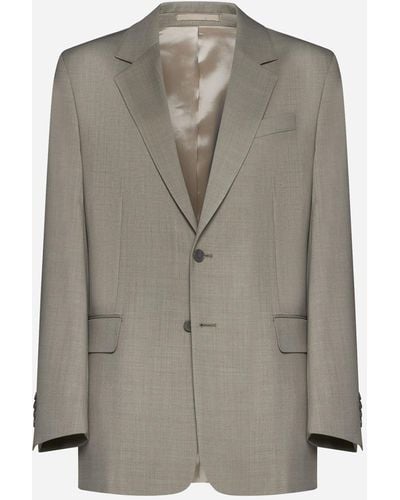 Filippa K Davina Wool-blend Blazer - Grey