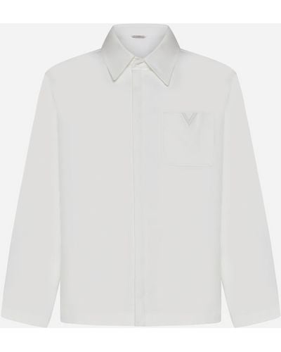 Valentino Cotton Overshirt - White