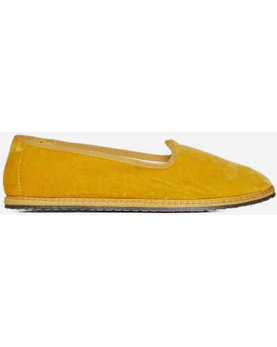 Vibi Venezia Velvet Slippers - Yellow
