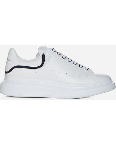 Alexander McQueen Oversize Leather Trainers - White