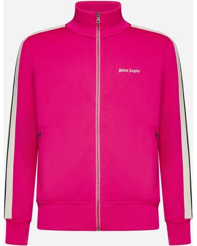 Palm Angels Logo Jersey Track Jacket - Pink