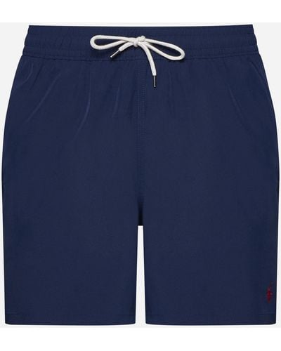 Polo Ralph Lauren Logo Swim Shorts - Blue