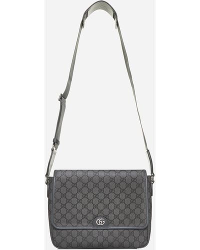 Gucci Ophidia GG Fabric Bag - White
