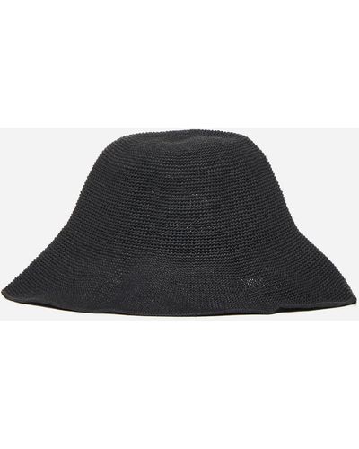 Totême Paper Straw Hat - Black