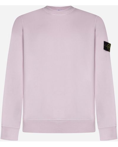 Stone island crew neck cheap pink