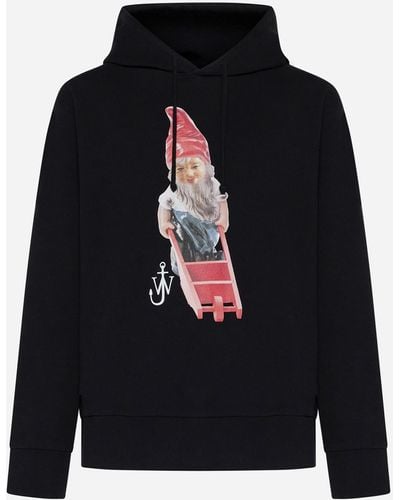 JW Anderson Gnome Cotton Hoodie - Blue