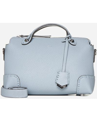 Fendi By The Way Leather Medium Bag - Blue