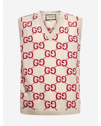 Gucci GG Jacquard Wool Vest - Multicolour