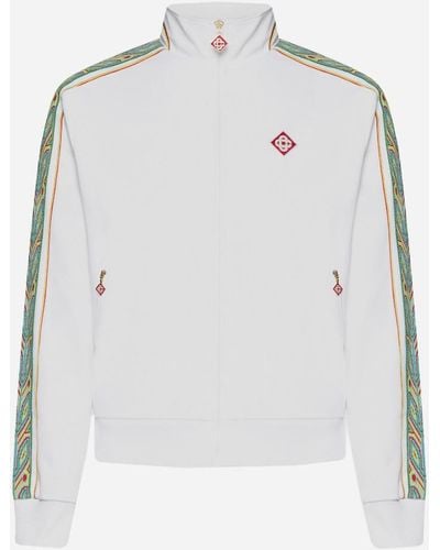Casablancabrand Futuro Laurel Jersey Track Jacket - White