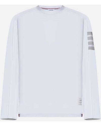 Thom Browne Cotton 4-bar T-shirt - White
