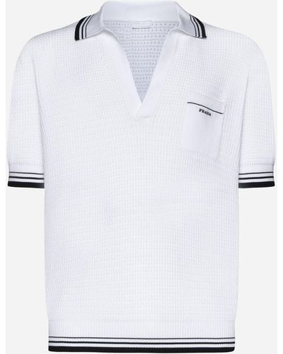 Prada Polo Shirts - White