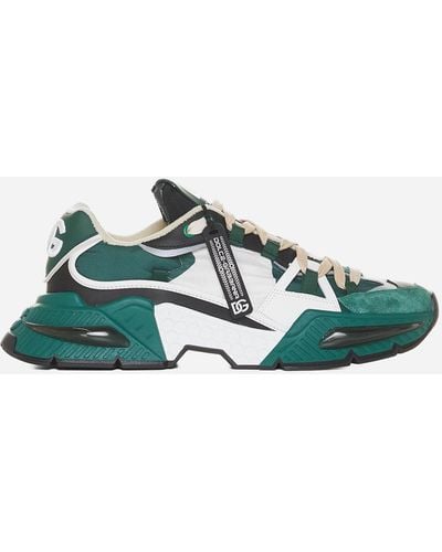 Dolce & Gabbana Airmaster Sneakers With Inserts - Green