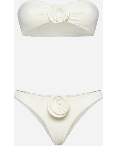 LaRevêche Vesna 3d Roses Bikini - White